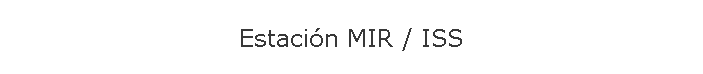 Estacin MIR / ISS